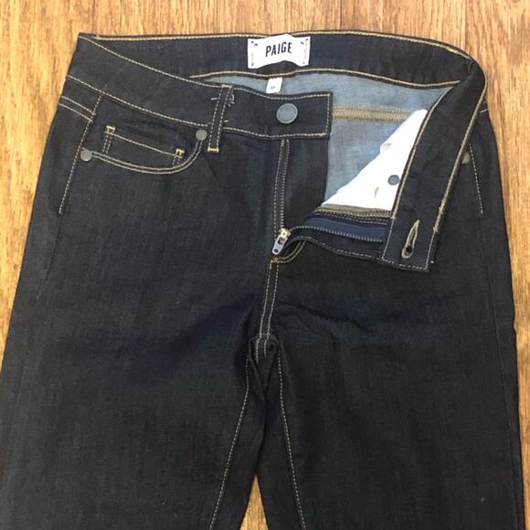 NWOT Paige Blue Dark Wash Skinny Jeans Size 28 - Picture 2 of 9